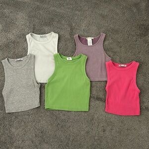 Basic tanks!! Most from Zara